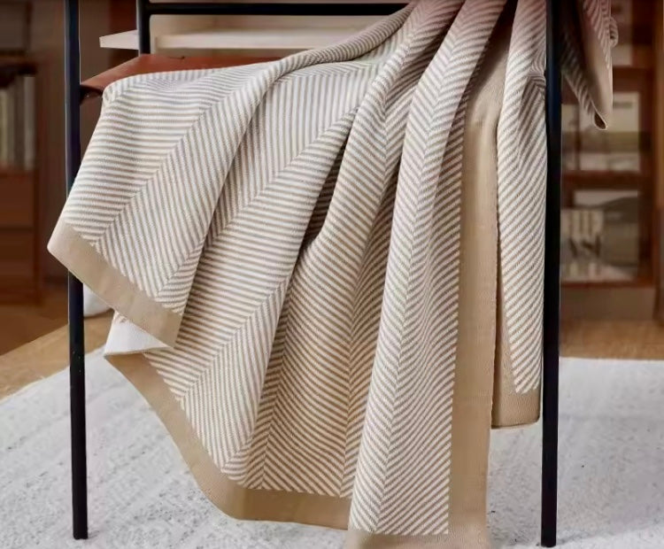 Beige Acrylic Soft Winter Throw 130x220cm by House of Zanele