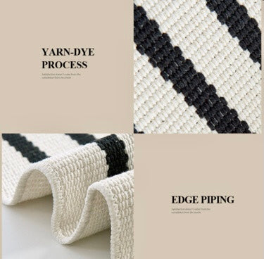 Black and white kilim rug 120x180cm, by House of Zanele