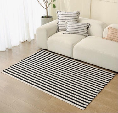Black and white kilim rug 120x180cm, by House of Zanele