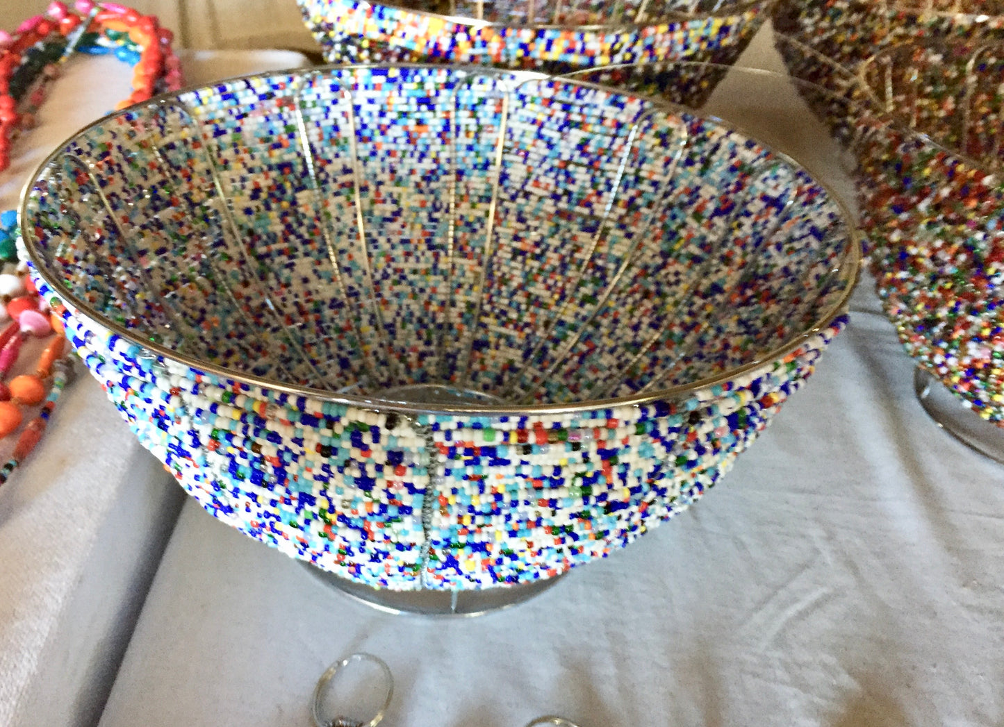 Beaded bowl by House of Zanele